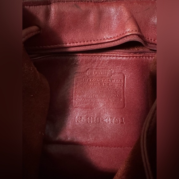 Vintage Coach Large Daypack RED 9791 RARE - Picture 5 of 6